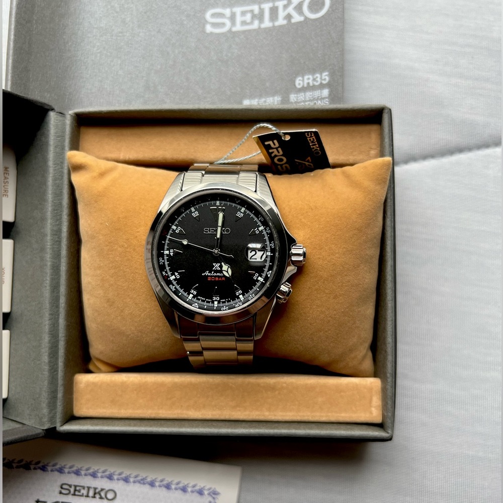 Seiko—Prospex Alpinist Sharks Tooth Black Ref. SBDC087